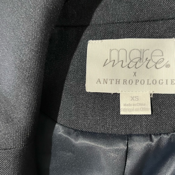 MARE MARE X ANTHROPOLOGIE Navy Long VEST Size XS - Picture 8 of 16